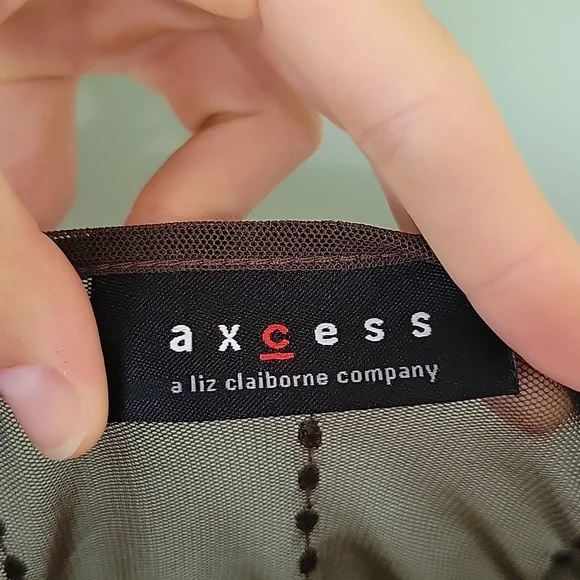 Axcess Y2K Vintage Sheer Lace Blouse - Picture 6 of 7